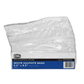 White Sulphite Flat Bags Strung  Adomoo